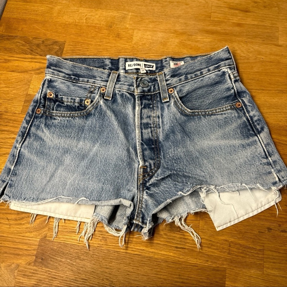RE/DONE x Levis denim shorts size 24 THE  SHORT